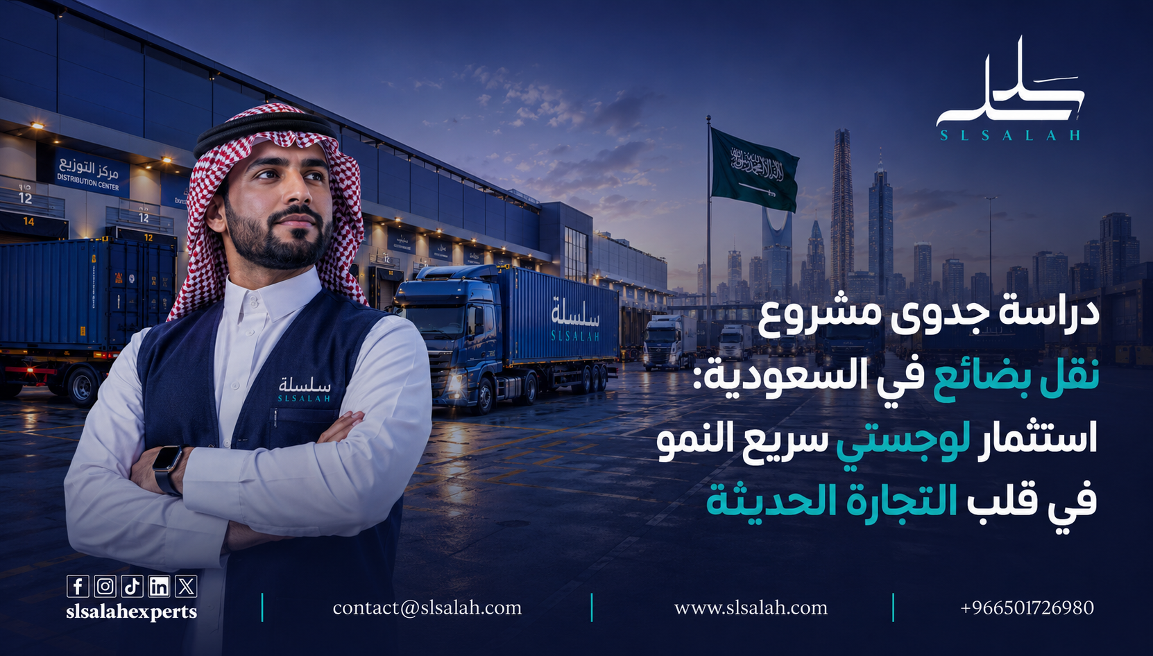 دراسة جدوى مشروع نقل بضائع في السعودية
